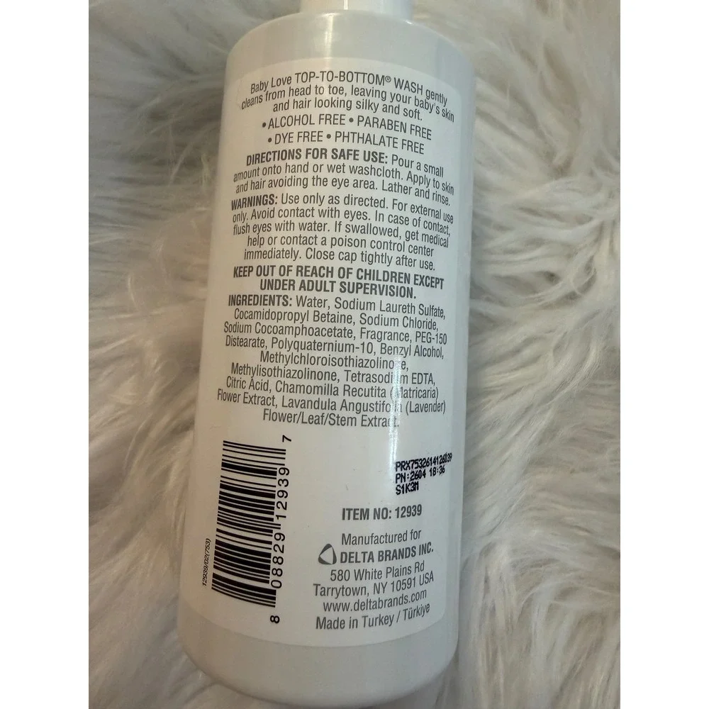 Baby Love by Personal Care Top-To-Bottom Wash 14oz Baby Soft Scent Cleanser